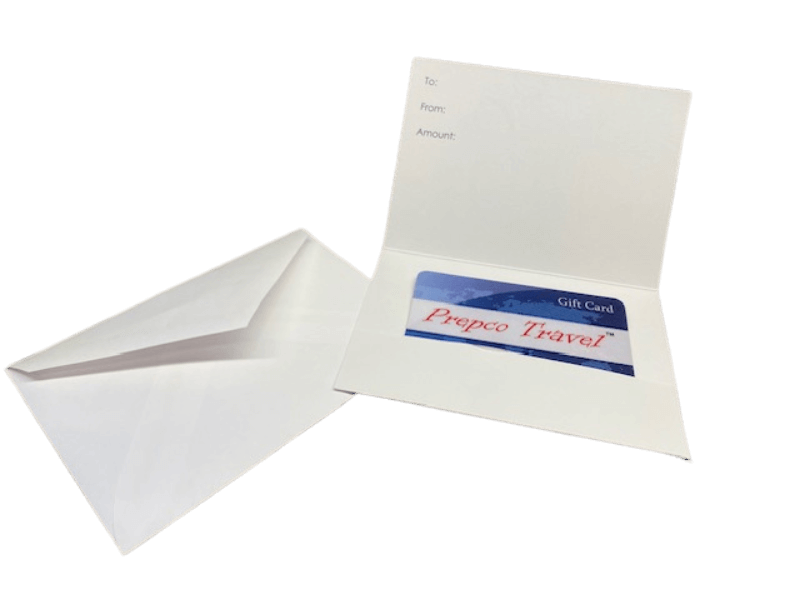 Prepco Gift Certificate message card