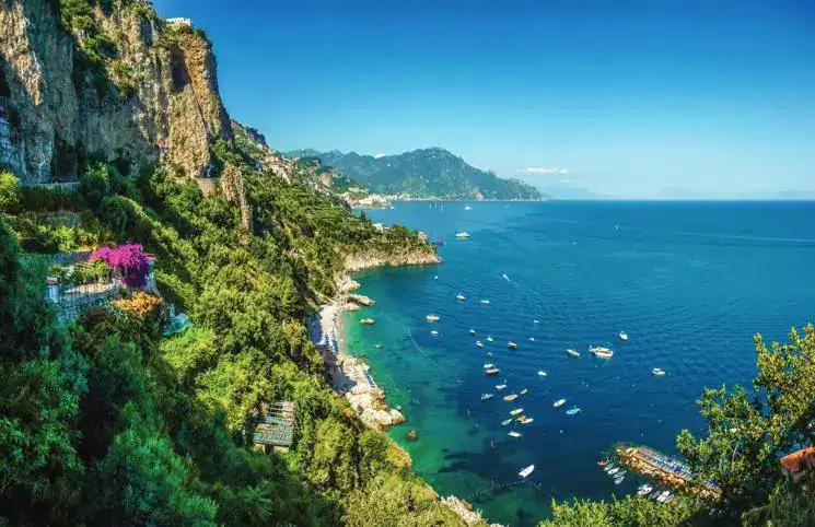 The Isle of Capri in the Bay of Naples, Italy