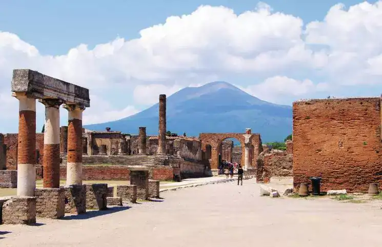 The ancient ruins of Pompeii, Italy